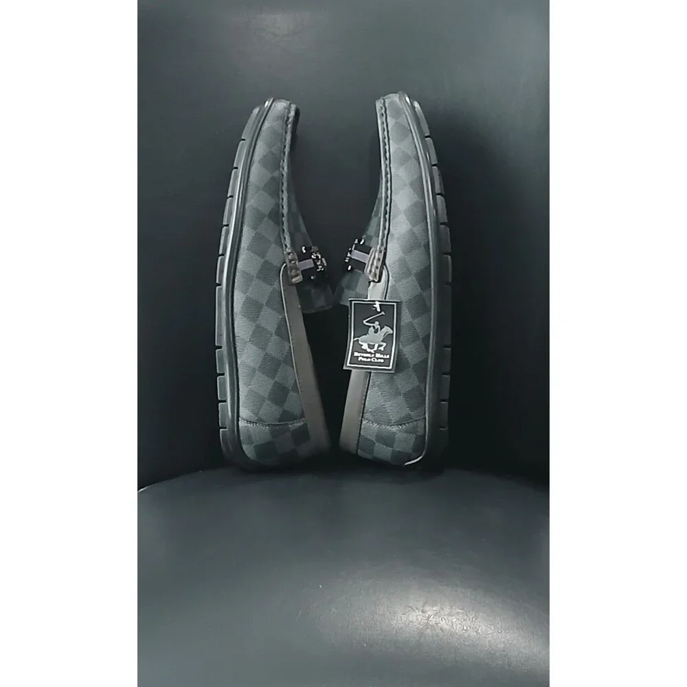 Beverly Hills Polo Club Romano II. Dark Grey Slip On Loafers. Men Size 12. NWB